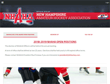 Tablet Screenshot of nhhockey.com